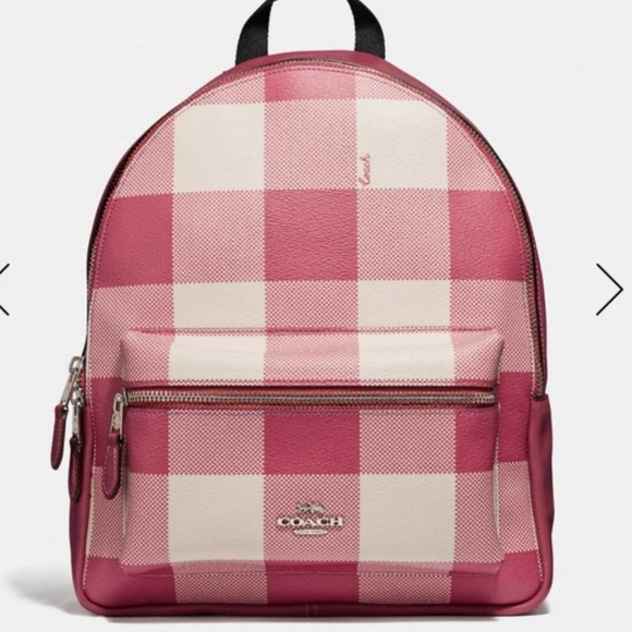 Pink coach back pack - Picture 4 of 5